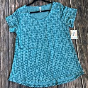 NWT turquoise LuLaRoe Classic T